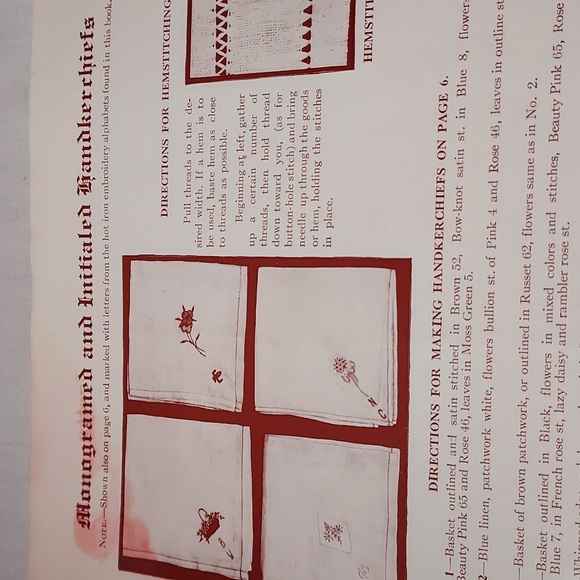 Vintage 1921 J & P Coats Embroidery and Hot Iron Patterns - Picture 8 of 10